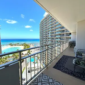 Ilikai Apt 1618 - Spacious 2br 2ba Unit With Stunning Ocean-lagoon View Holiday home